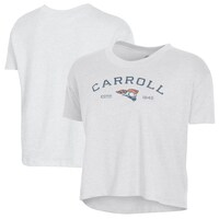 Women's Alternative Apparel  White Carroll University Pioneers Retro Jersey Headliner Cropped T-Shirt
