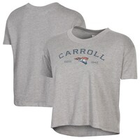 Women's Alternative Apparel  Gray Carroll University Pioneers Retro Jersey Headliner Cropped T-Shirt