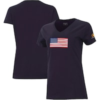 Women's Ahead  Navy 2024 Presidents Cup Team USA Vista V-Neck T-Shirt