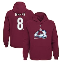 Youth Cale Makar Burgundy Colorado Avalanche Player Name & Number Hoodie