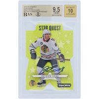 Patrick Kane Chicago Blackhawks Autographed 2019-20 Upper Deck Synergy Star Quest #SQ-17 Beckett Fanatics Witnessed Authenticated 9.5/10 Card