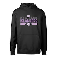 Youth Levelwear Black New York Islanders Hockey Fights Cancer Podium Fleece Pullover Hoodie
