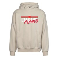 Men's Levelwear Cream Calgary Flames  Contact Pullover Hoodie