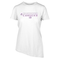 Women's Levelwear White Vancouver Canucks Hockey Fights Cancer Birch T-Shirt