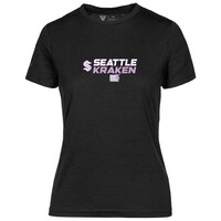Women's Levelwear Black Seattle Kraken Hockey Fights Cancer Maddox Chase T-Shirt