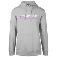 Men's Levelwear Gray Tampa Bay Lightning Hockey Fights Cancer Podium Chase Pullover Hoodie
