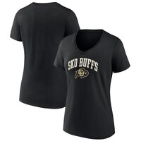 Women's Fanatics Branded Black Colorado Buffaloes Sko Buffs V-Neck T-Shirt