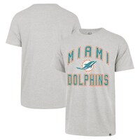 Men's '47 Heather Gray Miami Dolphins Play Action Franklin T-Shirt