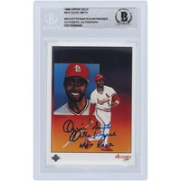Ozzie Smith St. Louis Cardinals Autographed 1989 Upper Deck Series 2 #674 Beckett Fanatics Witnessed Authenticated Card with "The Wizard" and "HOF 2002" Inscriptions