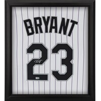 Kris Bryant Colorado Rockies Autographed Framed White Nike Authentic Jersey Shadowbox