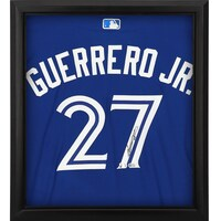 Vladimir Guerrero Jr. Toronto Blue Jays Autographed Framed Royal Nike Authentic Jersey Shadowbox