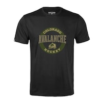 Men's Levelwear Black Colorado Avalanche Richmond Delta T-Shirt
