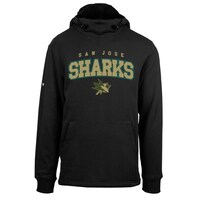 Men's Levelwear Black San Jose Sharks Arch Delta Shift Pullover Hoodie