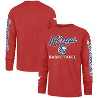 Men's '47 Red Sacramento Kings 2023/24 City Edition Triplet Franklin Long Sleeve T-Shirt