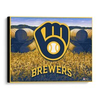 Milwaukee Brewers 20" x 24" Canvas Giclee Print - Art by Brian Konnick