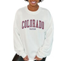 Women's Gameday Couture  White Colorado Rapids Fleece Pullover Sweatshirt