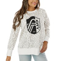 Women's Gameday Couture  Cream St. Louis City SC French Terry Side-Slit Sweatshirt