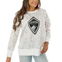 Women's Gameday Couture  Cream Colorado Rapids French Terry Side-Slit Sweatshirt