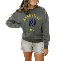Women's Gameday Couture  Charcoal Nashville SC Fleece Pullover Sweatshirt