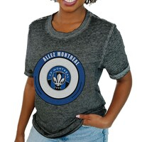 Women's Gameday Couture  Charcoal CF Montreal Burnout T-Shirt