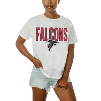 Women's Gameday Couture  White Atlanta Falcons  Keep It Up T-Shirt