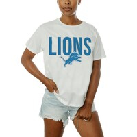 Women's Gameday Couture  White Detroit Lions  Keep It Up T-Shirt
