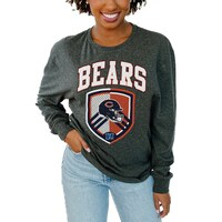 Women's Gameday Couture  Charcoal Chicago Bears  Block Long Sleeve T-Shirt