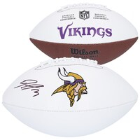 Jordan Addison Minnesota Vikings Autographed White Panel Football