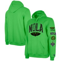 Men's New Era Green New Orleans Pelicans Big 2023/24 City Edition Jersey Pullover Hoodie