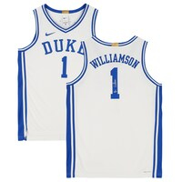 Zion Williamson Duke Blue Devils Autographed White Nike Limited Swingman Jersey