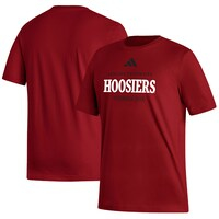 Men's adidas Red Indiana Hoosiers Sideline Fresh Short Sleeve T-Shirt