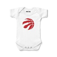 Newborn & Infant Chad & Jake  White Toronto Raptors Logo Bodysuit