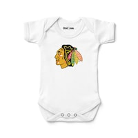 Newborn & Infant Chad & Jake White Chicago Blackhawks Logo Bodysuit