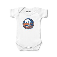 Newborn & Infant Chad & Jake White New York Islanders Logo Bodysuit