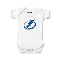 Newborn & Infant Chad & Jake White Tampa Bay Lightning Logo Bodysuit