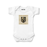 Newborn & Infant Chad & Jake White Vegas Golden Knights Retro Bodysuit
