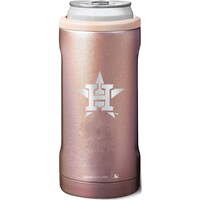 BruMate Houston Astros 12oz. Primary Mark Glitter Slim Can Cooler