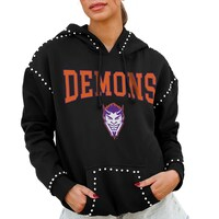 Women's Gameday Couture  Black Northwestern State Demons Studded Pullover Hoodie