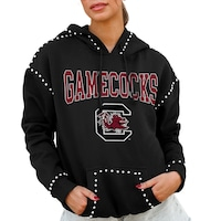 Women's Gameday Couture  Black South Carolina Gamecocks Studded Pullover Hoodie