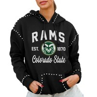 Women's Gameday Couture  Black Colorado State Rams Studded Pullover Hoodie