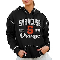 Women's Gameday Couture  Black Syracuse Orange Studded Pullover Hoodie