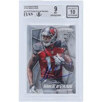 Mike Evans Tampa Bay Buccaneers Autographed 2014 Panini Prizm #216 Beckett Fanatics Witnessed Authenticated 9/10 Rookie Card
