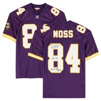 Randy Moss Minnesota Vikings Autographed Purple Mitchell & Ness Authentic Jersey with "HOF 18" and "Straight Cash Homie" Inscriptions - Limited Edition of 6