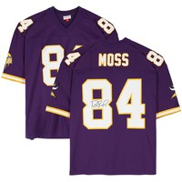 Randy Moss Minnesota Vikings Autographed Purple Mitchell & Ness Replica Jersey