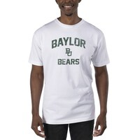 Men's Uscape Apparel White Baylor Bears Garment Dyed T-Shirt