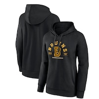 Women's Fanatics Branded  Black Boston Bruins Centennial The Early Years Pullover Hoodie
