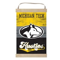 Michigan Tech Huskies Reversible Retro Logo Banner Sign