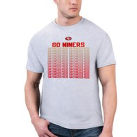Men's Starter Heather Gray San Francisco 49ers Slogan T-Shirt