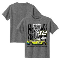 Youth Team Penske  Gray Ryan Blaney 2023 NASCAR Cup Series Champion T-Shirt