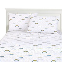 Los Angeles Chargers Queen Bedding Sheet Set